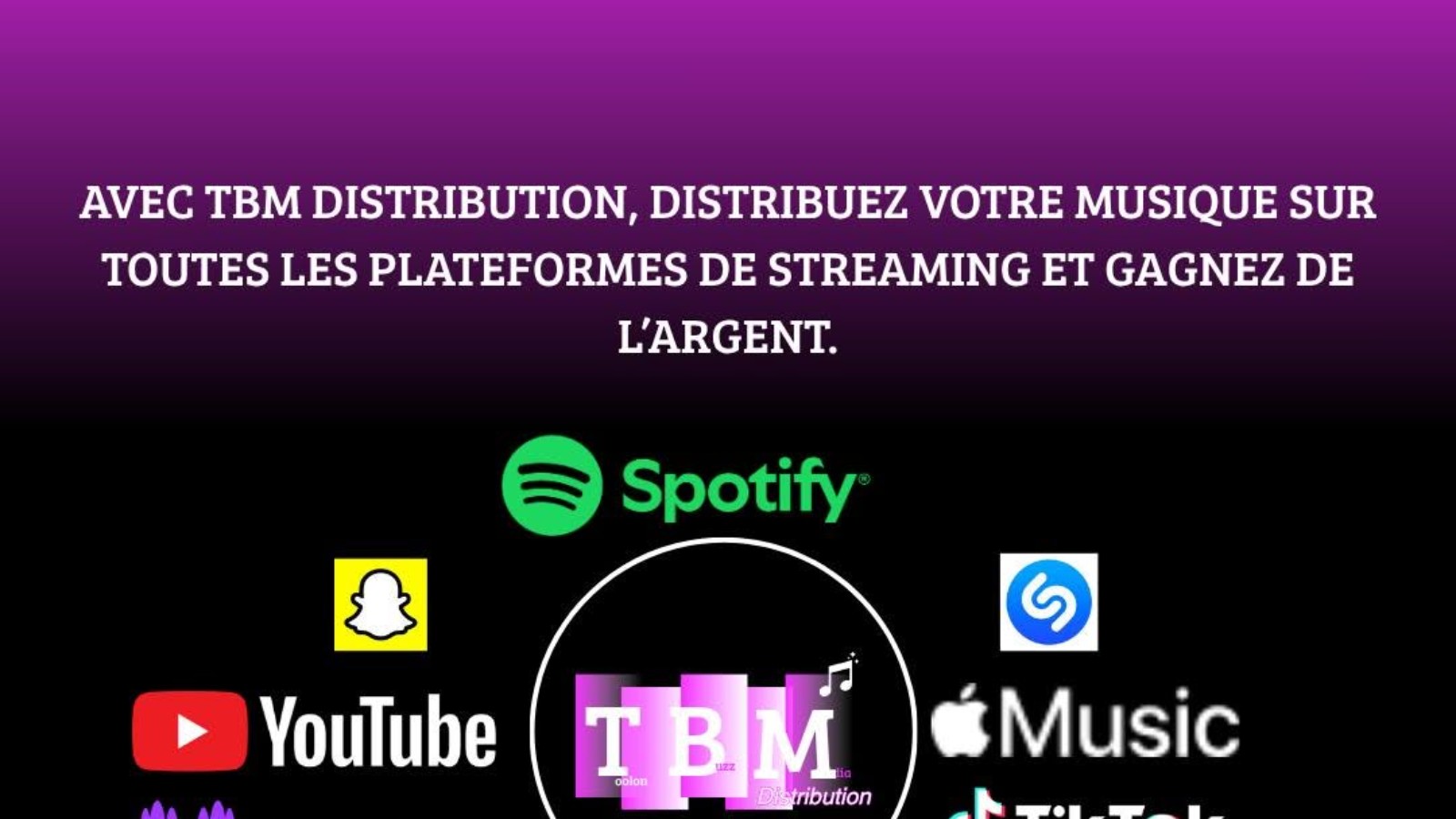 TBM Distribution : diffusez votre musique sur plus de 80 plateformes de streaming