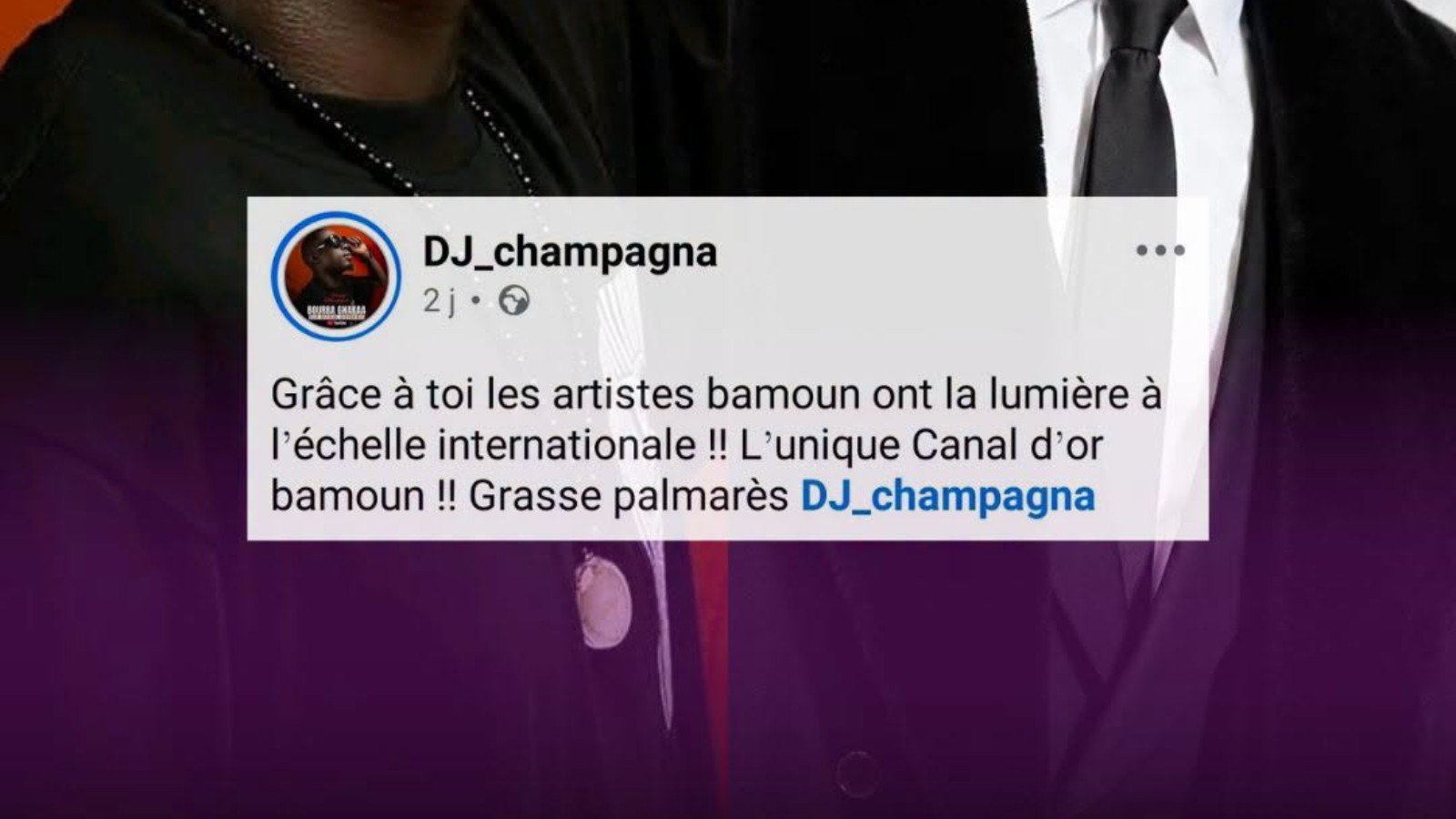 Pour DJ Champagna, Fadil Le Sorcier Officiel a ouvert la voie à la visibilité internationale des artistes bamouns